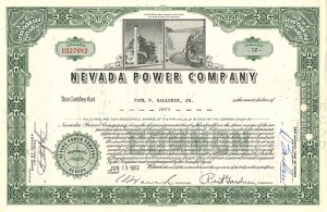 Nevada Power Company - Stock Certificate